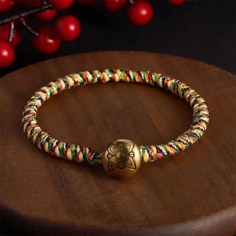 Hand Woven String Lotus Braided Bracelet