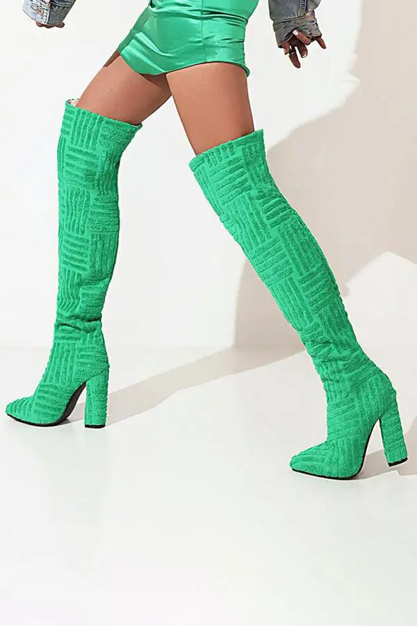 Graphic Print Boots