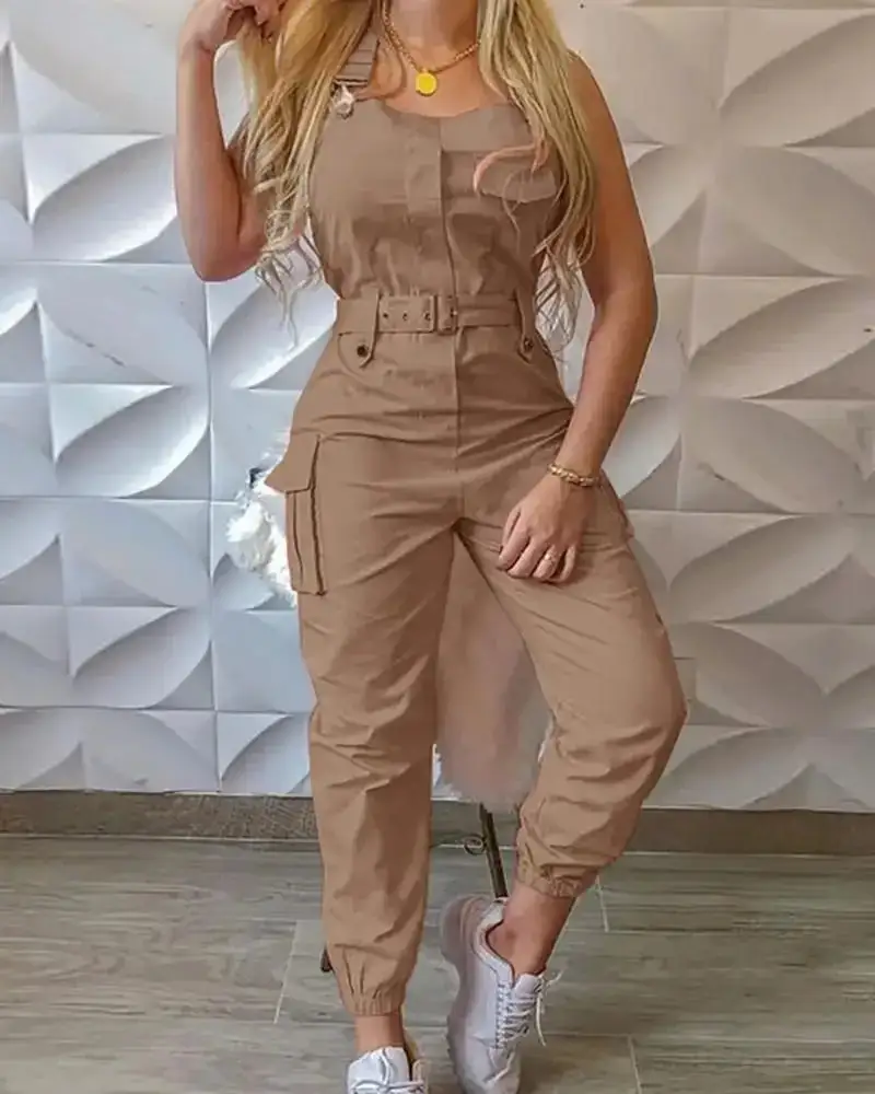 Comfort Chic Loose-Fit Wide-Leg Cotton Jumpsuit
