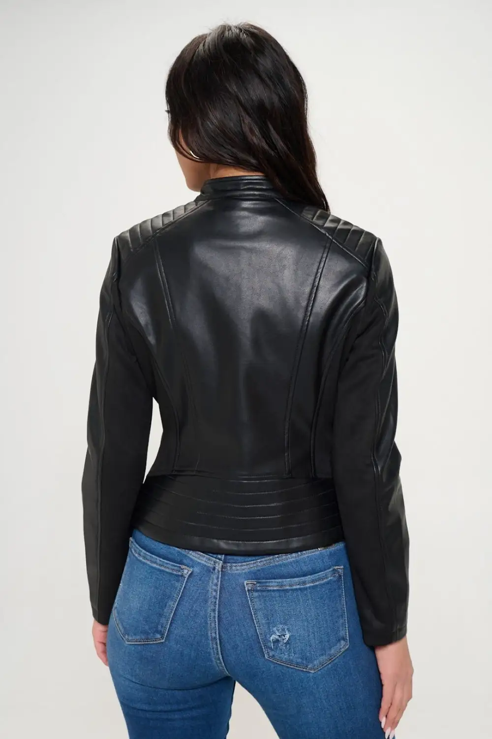 Zip-up Vegan Moto Jacket