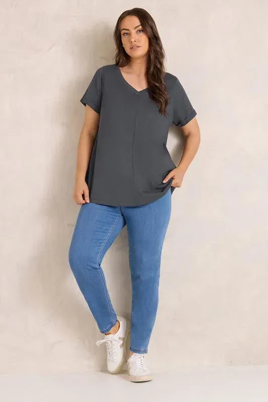 Grey Premium Cotton T-Shirt