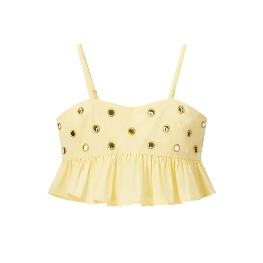 Eyelet Cami and Bubble Skirt Set