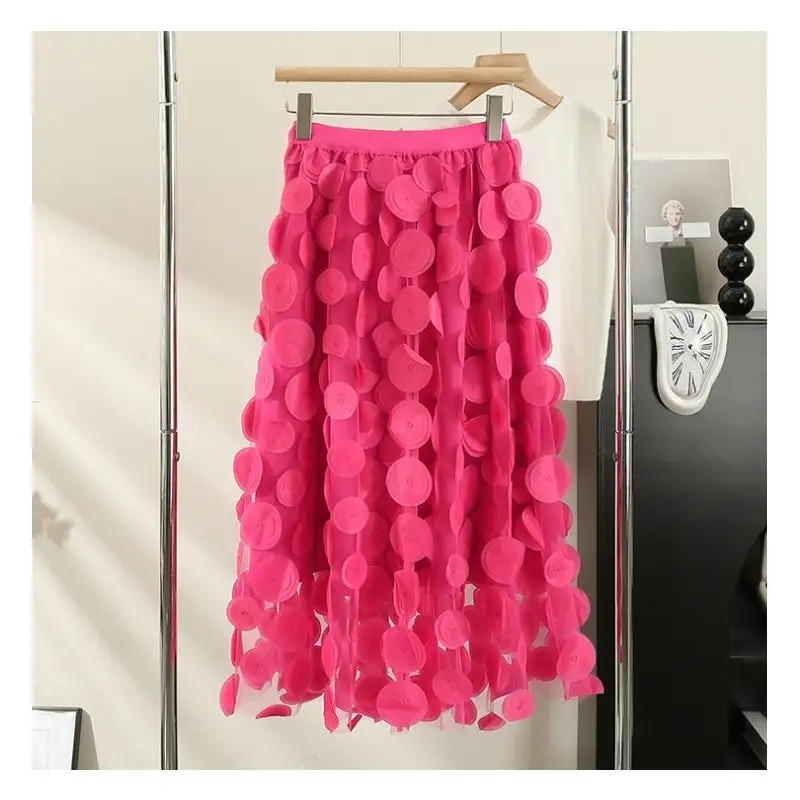 Classic Circle Mesh A-Line Skirt