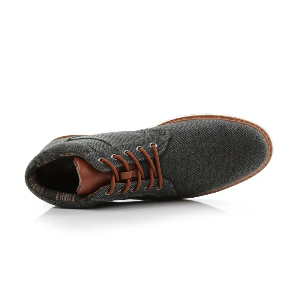 Faux-Suede Suede Lace-Up Chukka Boots