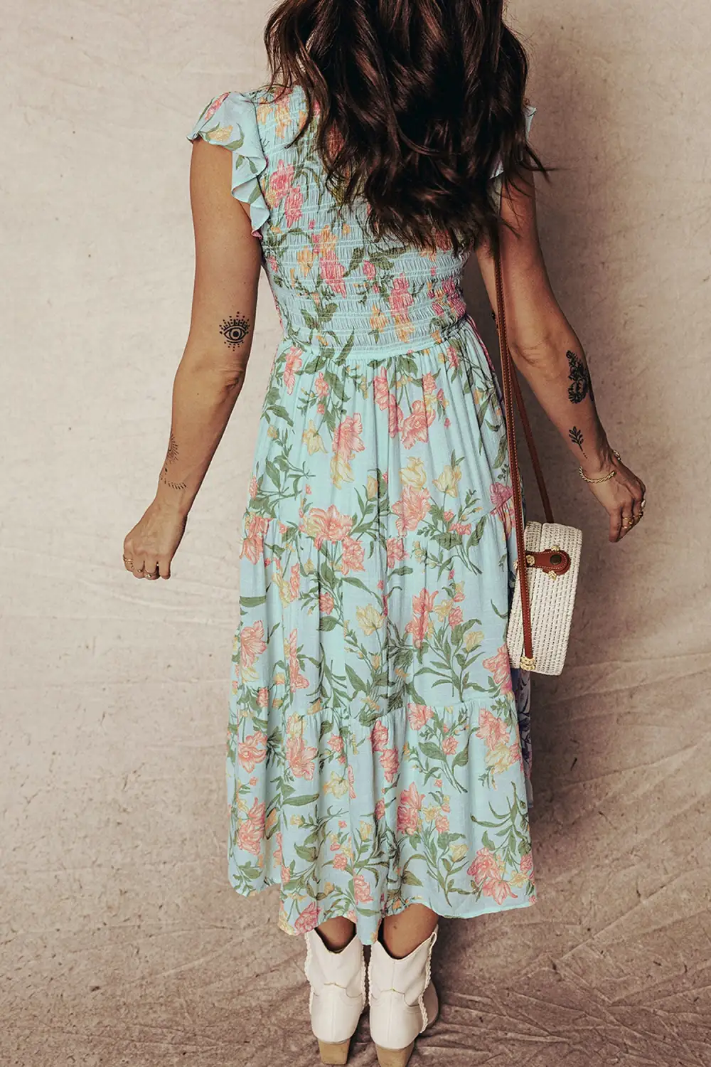Floral Ruffle Tiered Maxi Dress
