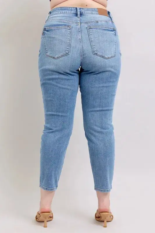 Denim Mid Rise Pocketed Vintage Jeans
