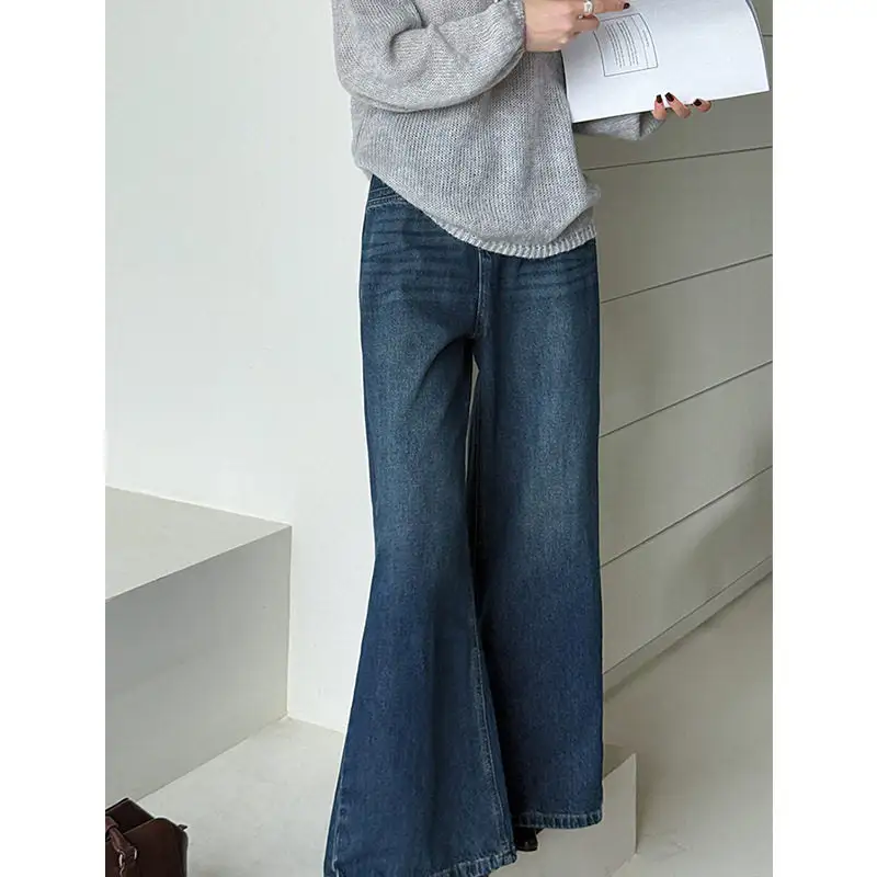 Relaxed High Waist Loose Fit Wide Leg Jeans