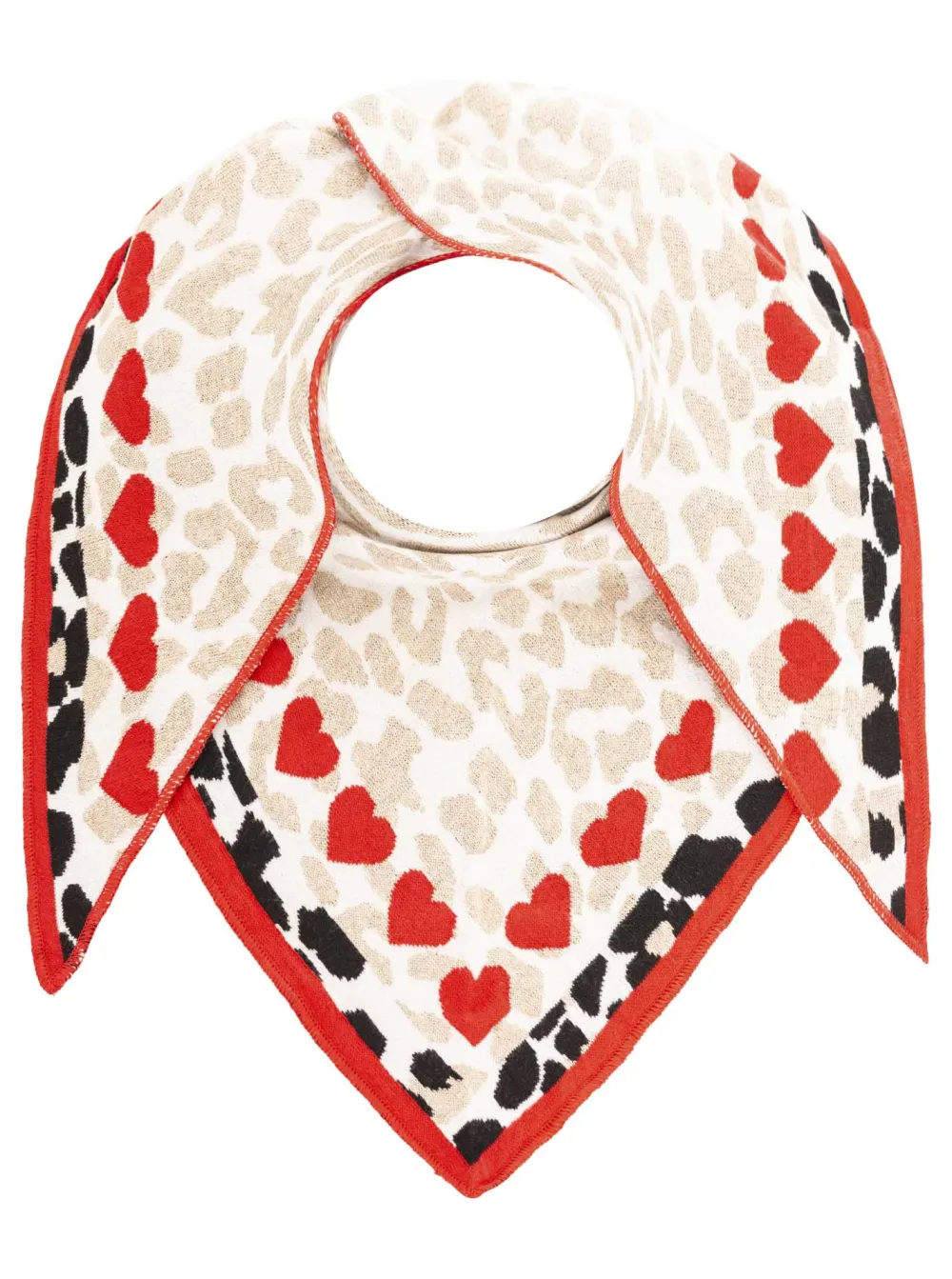 Classic Clean Line Cotton Wool Leopard Pattern Fashion Scarf