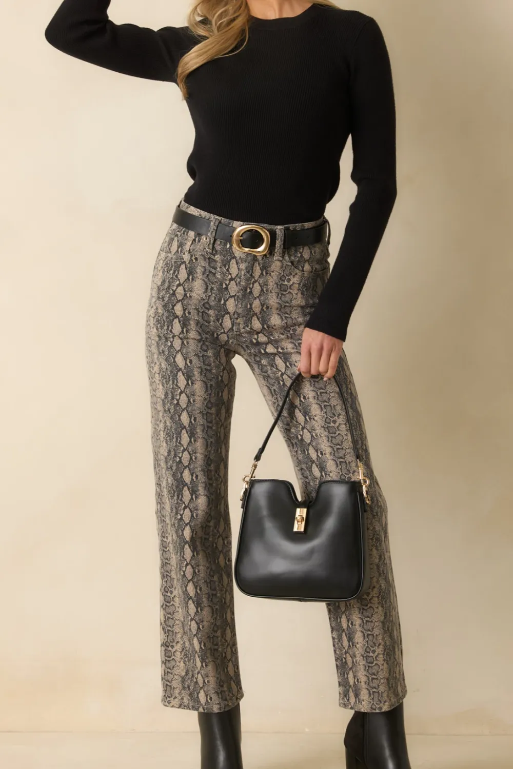 For Days Like This Snakeskin Cotton Stretch Jeans