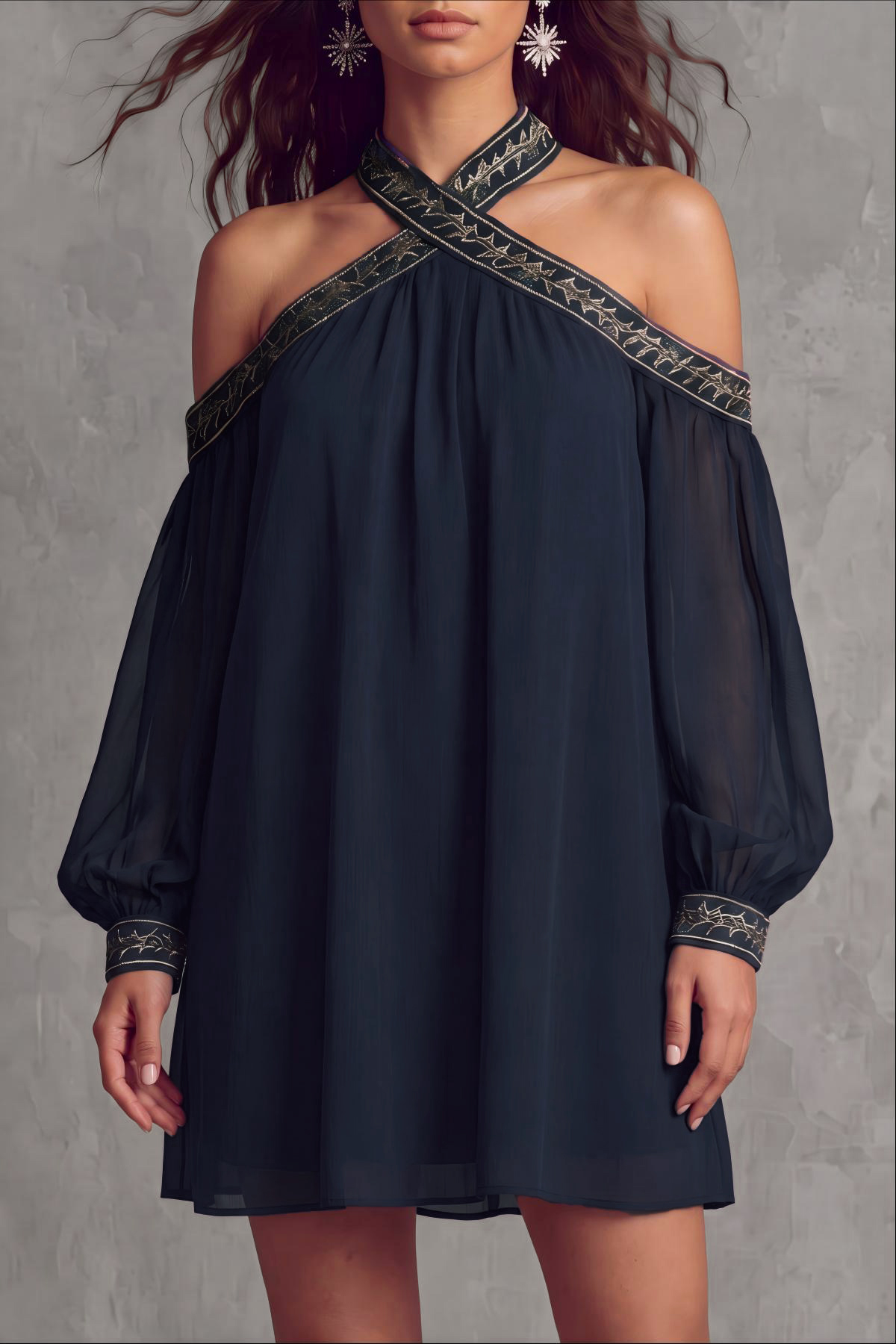 Halter Neck Mini Dress