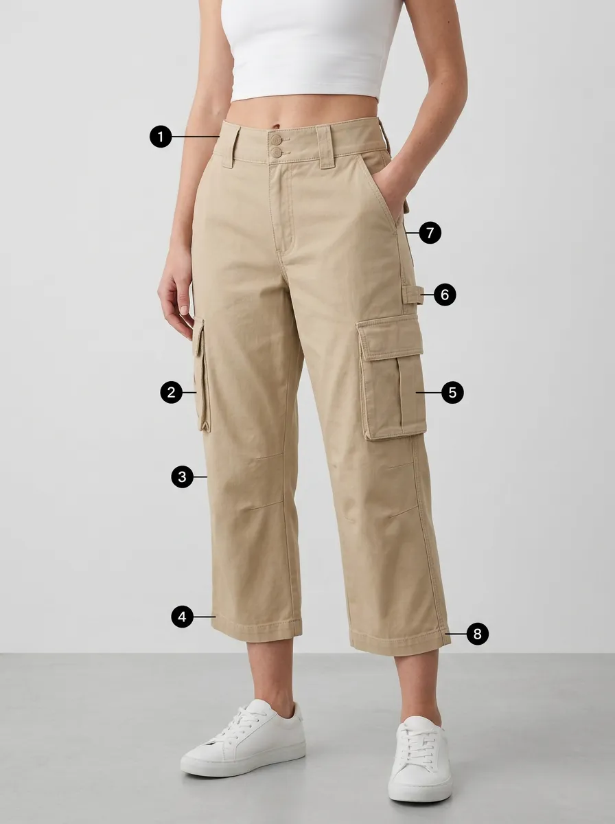 Women's Multi-Pocket Utility Field Ready Capri Pants