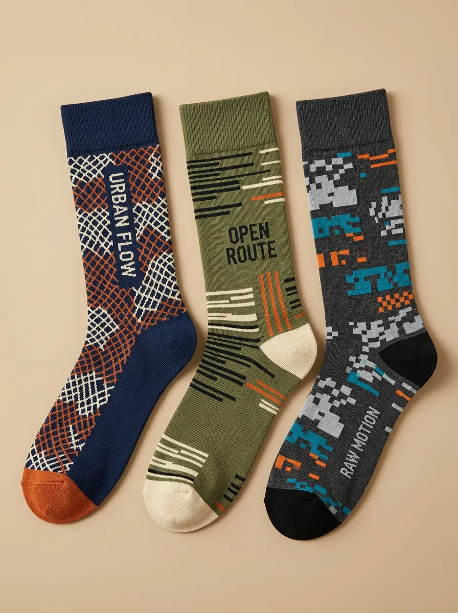 Graphic Everyday Casual Sock Set