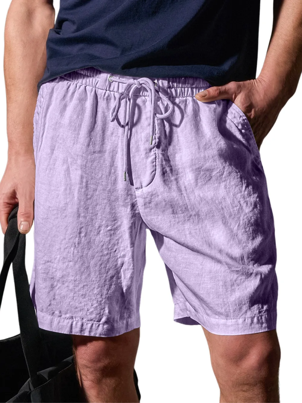 Structured Pull On Shorts