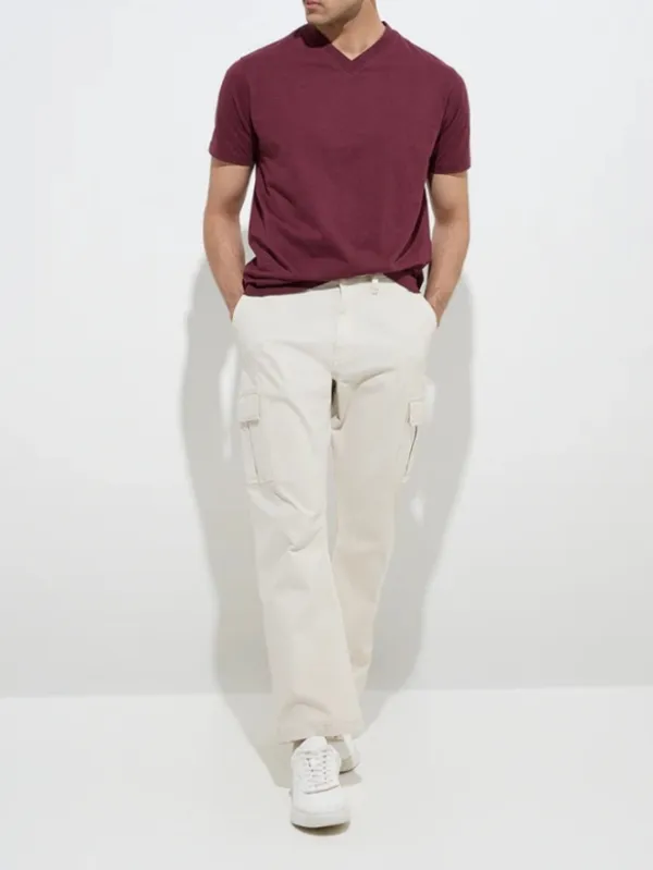 Casual Style Plain Loose Cotton T-Shirt