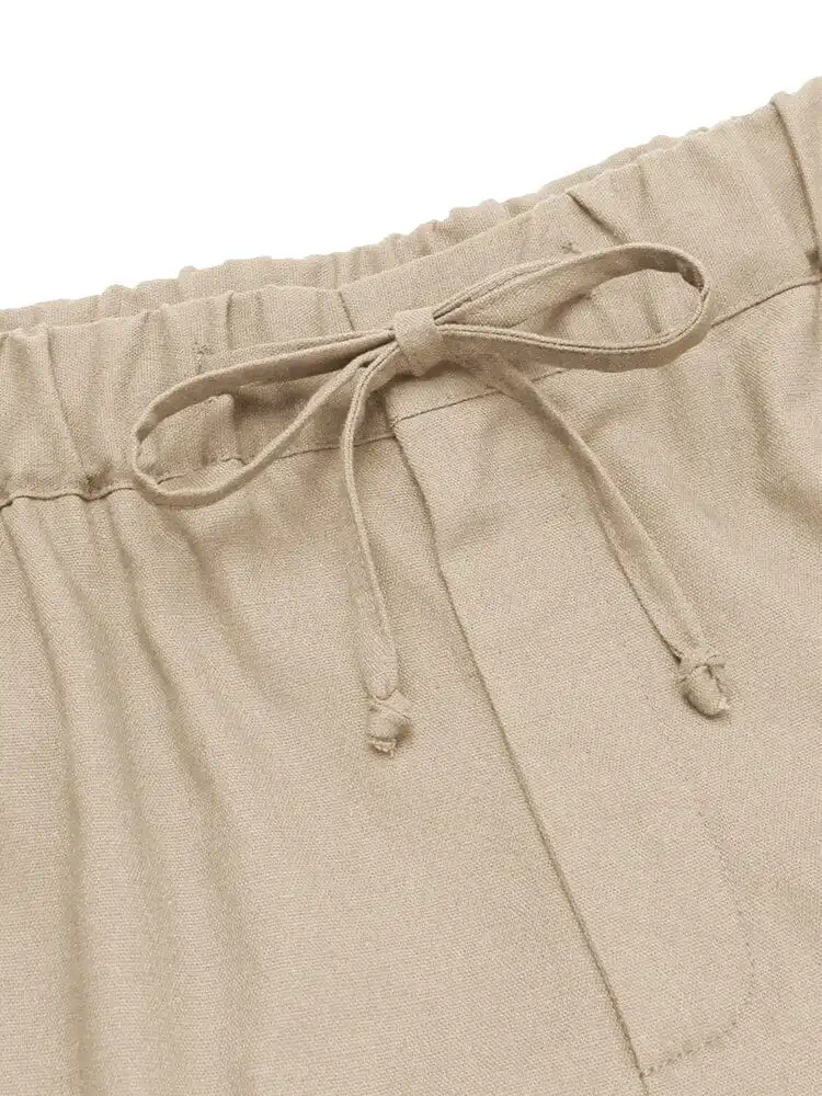 Pull On Linen Shorts