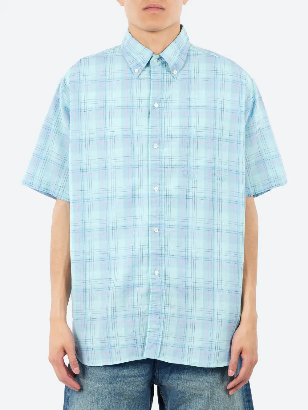 Men's Linen Button Down Collar Shirt