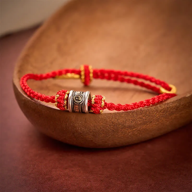Copper Yin Yang String Bracelet