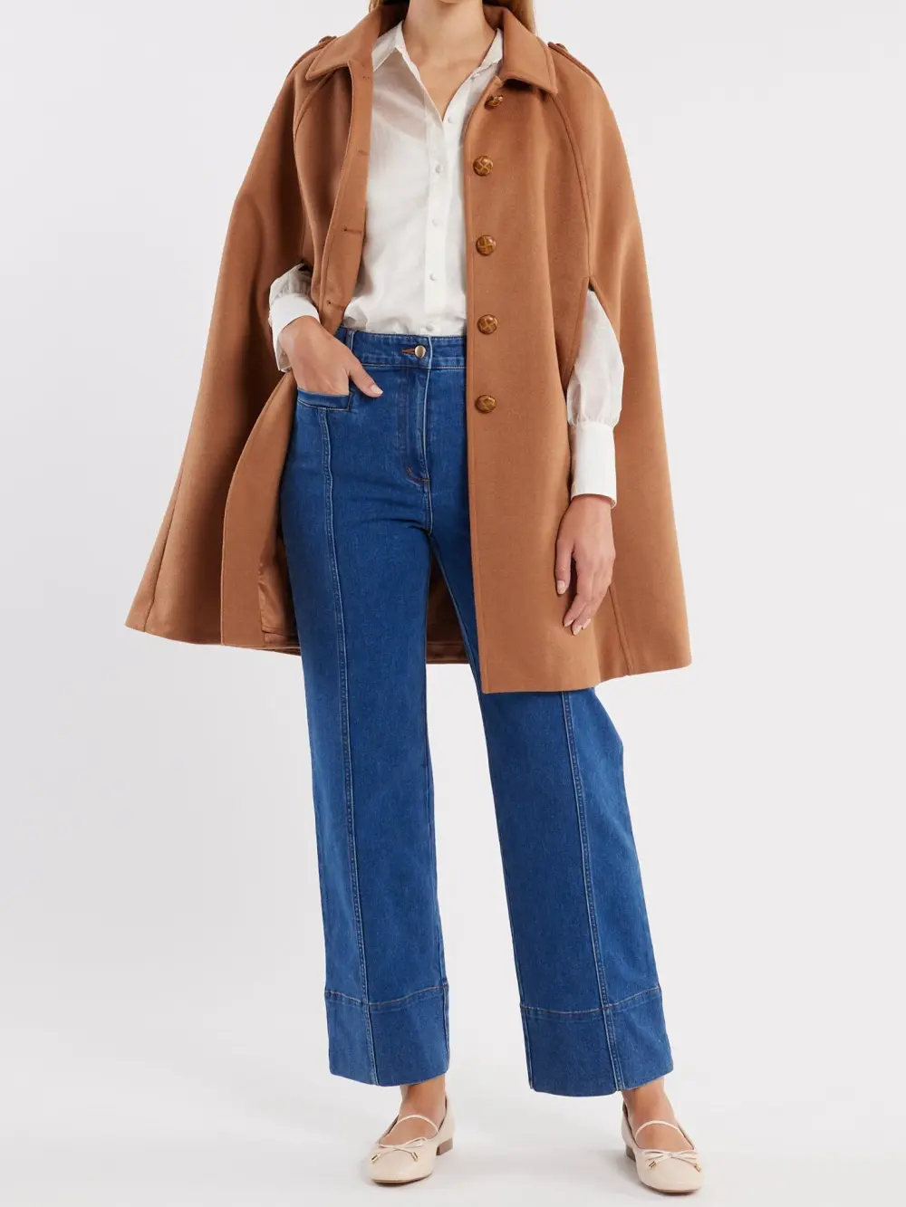 Brown Longline Cape