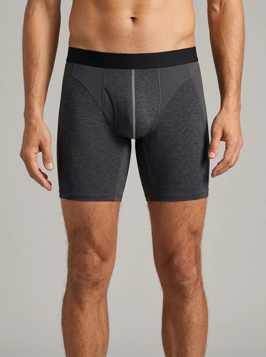 Men's Charcoal Heather Boxer Briefs