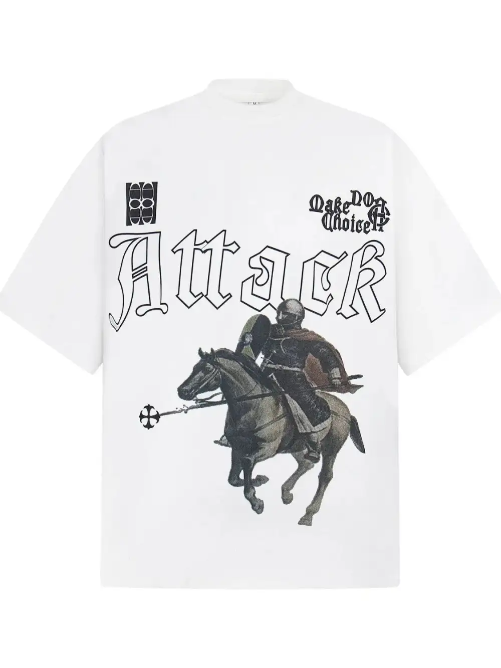 Relaxed Graphic Oversized Crew Neck Tee