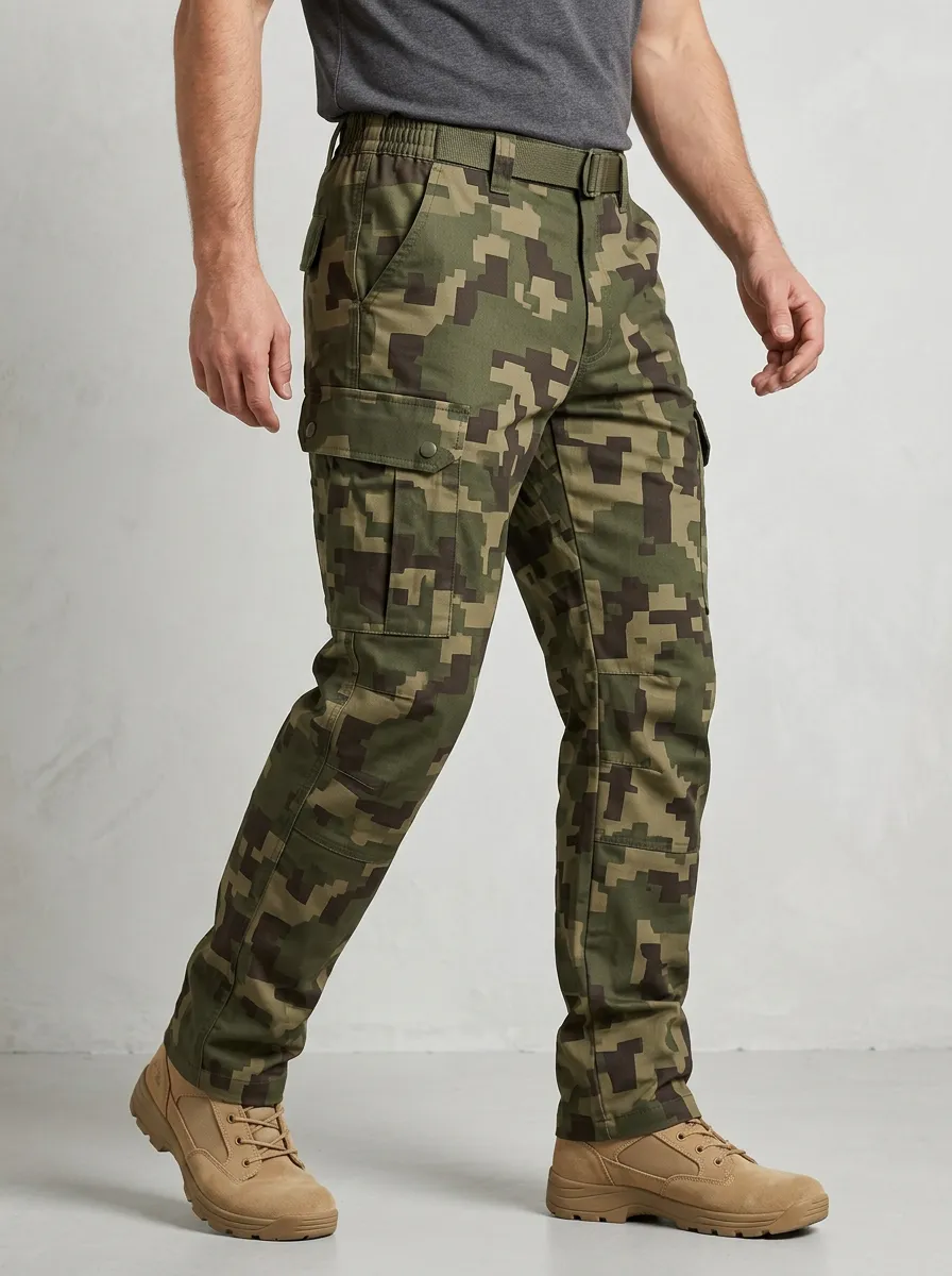 Utility Digital Camo Camouflage Cargo Pants