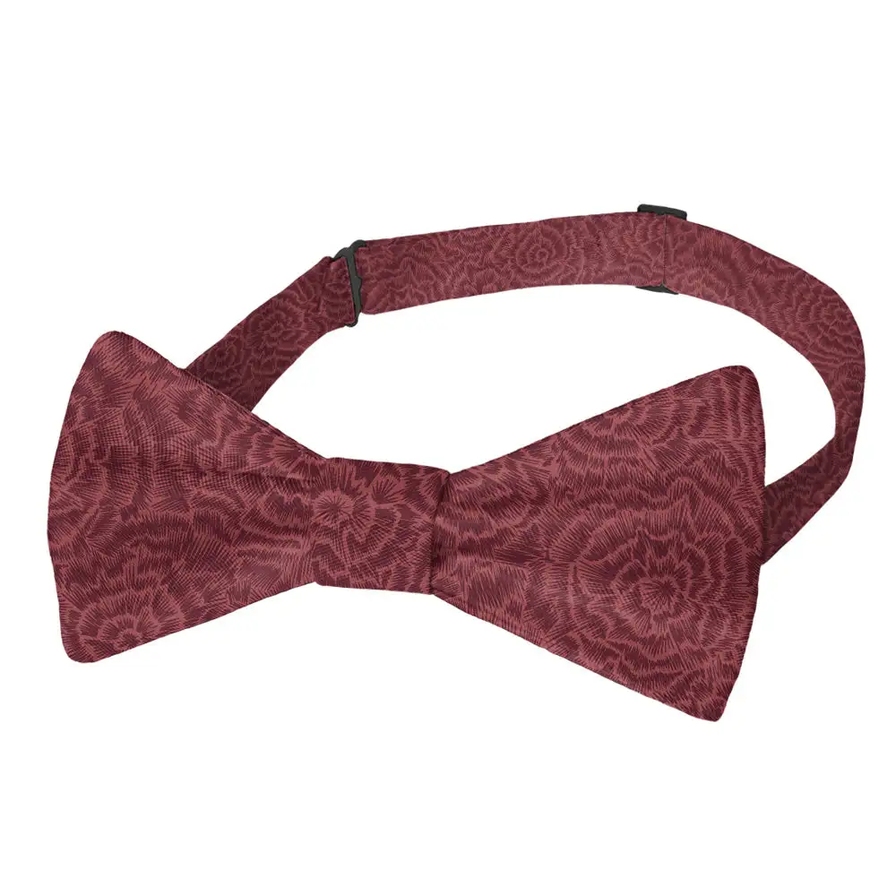 Scribble Blossom Pattern Bow Tie