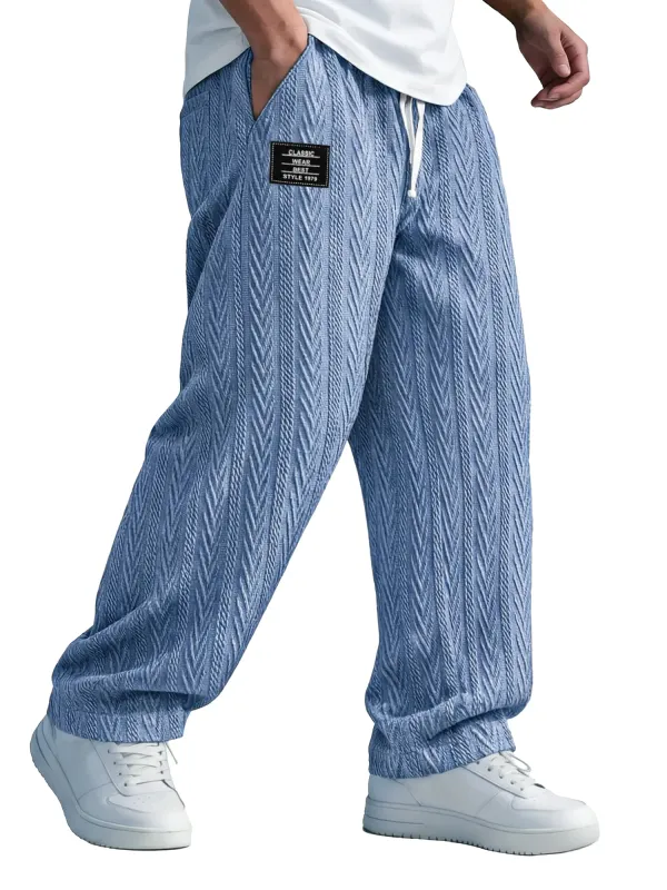 Everyday Jacquard Pull On Trousers