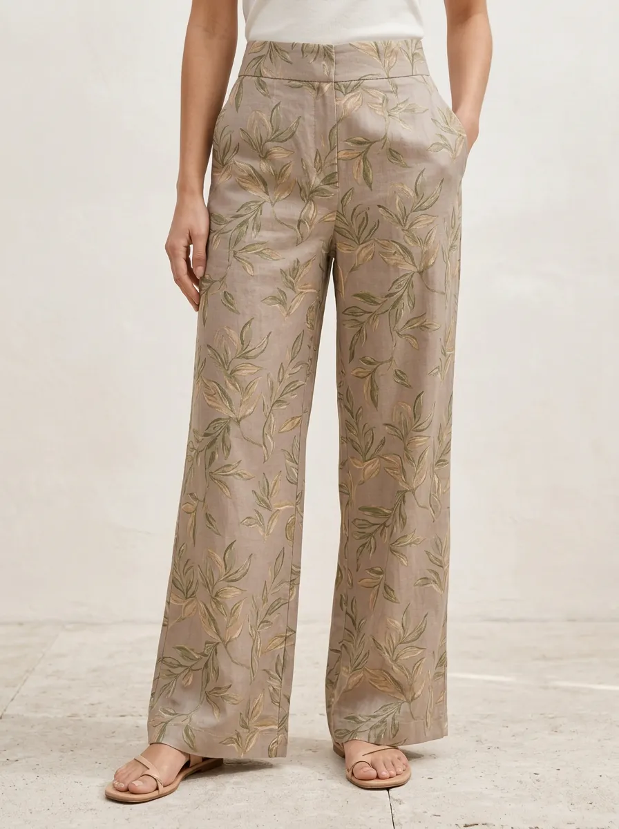 Women's Botanical Everyday Printed Pants