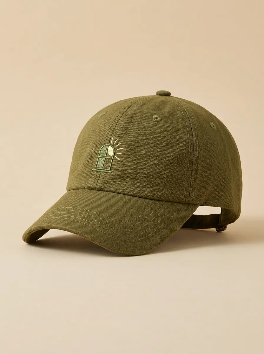 Window-Motif Minimal Unisex Baseball Cap