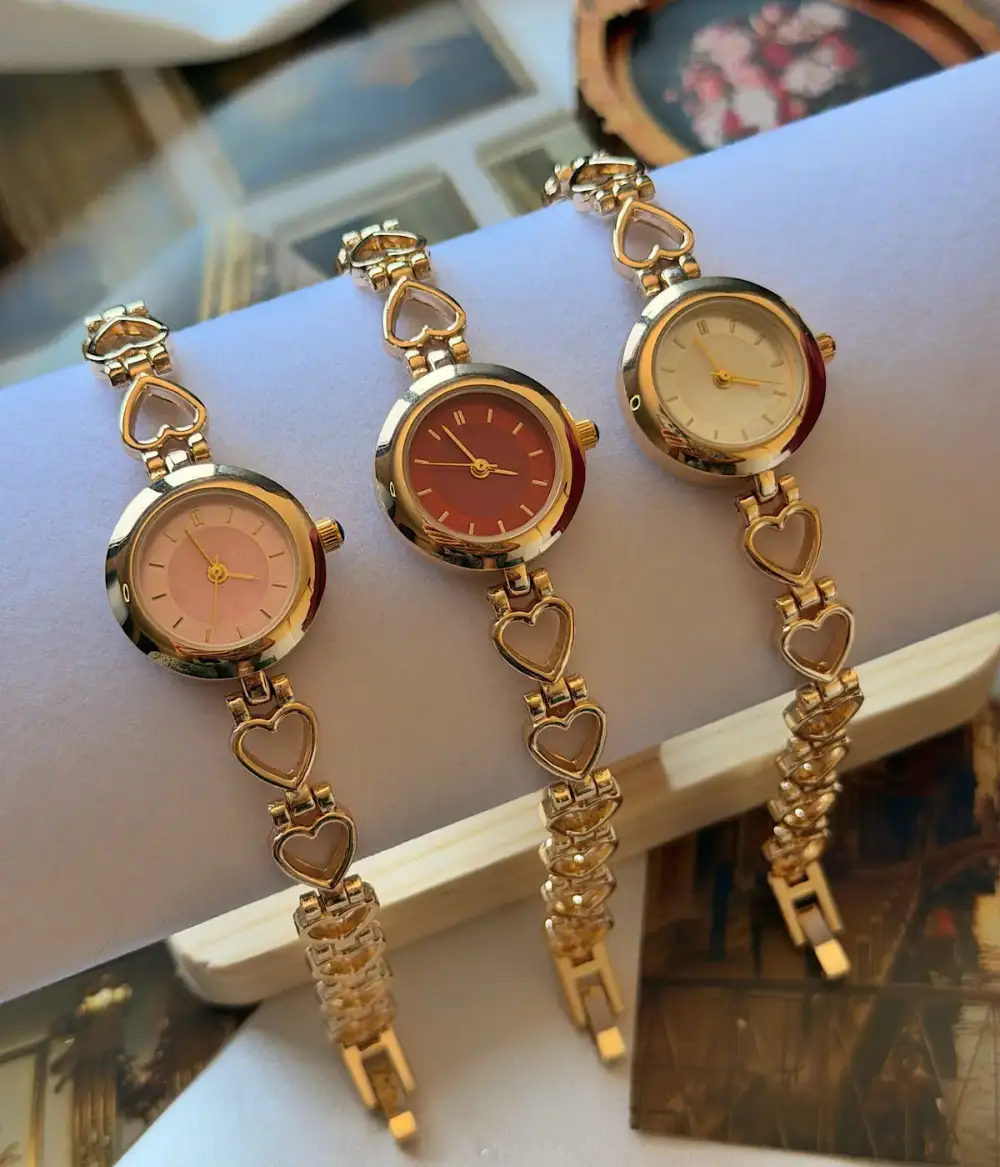 Romantic Heart Detail Fashion Watch