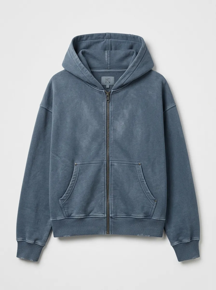 Relaxed Zip-Up Edit Men's Hoodie