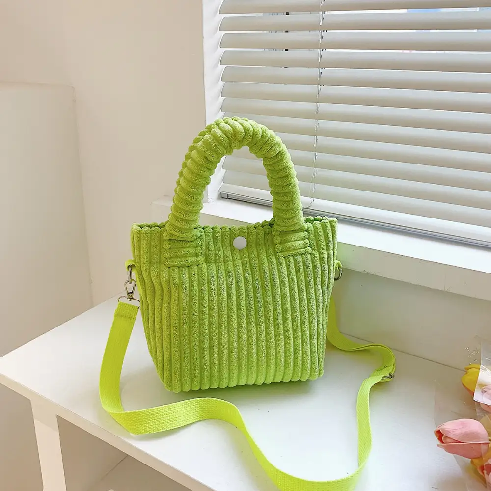 Chic Corduroy Crossbody Bag