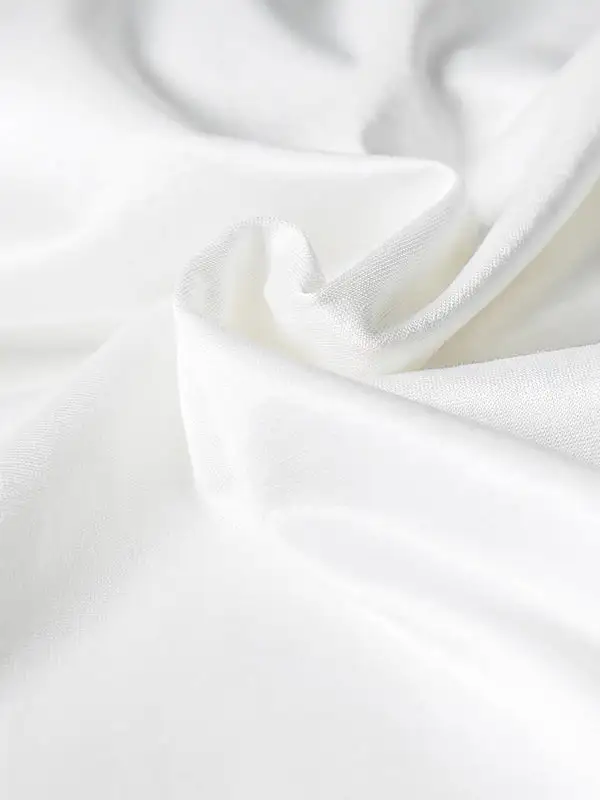 Relaxed Short Sleeve Shiny Round Neck T-Shirt