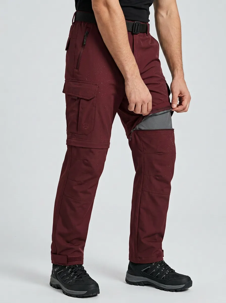 Men's Field Performance Waterproof Zip-Off Tactical Cargo Pants