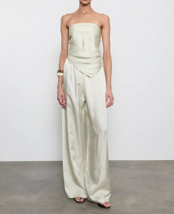 Twill Scarf Top Beach Glass