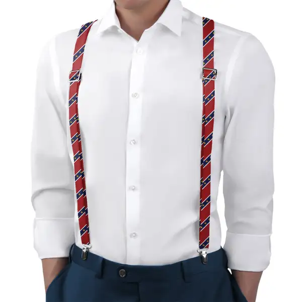 Stars In Stripes Theme Suspenders