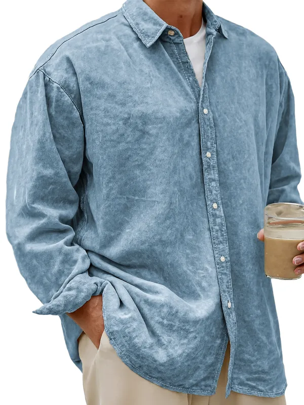 Lyocell Blend Long Sleeve Shirt