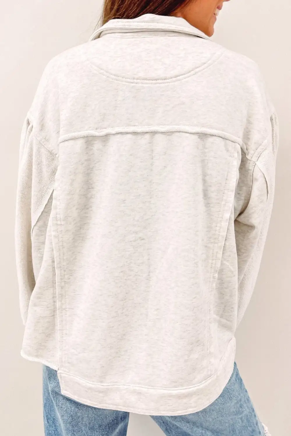 Pocket Flap Pocket Button Front Jacket
