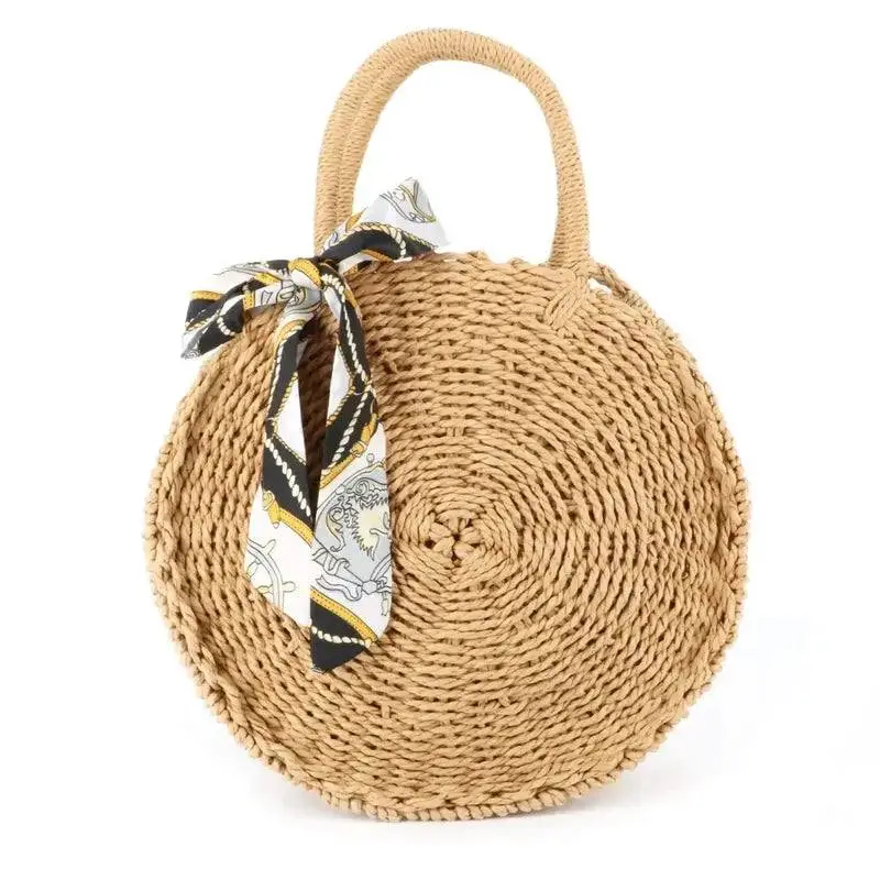 Straw Woven Braided Handbag