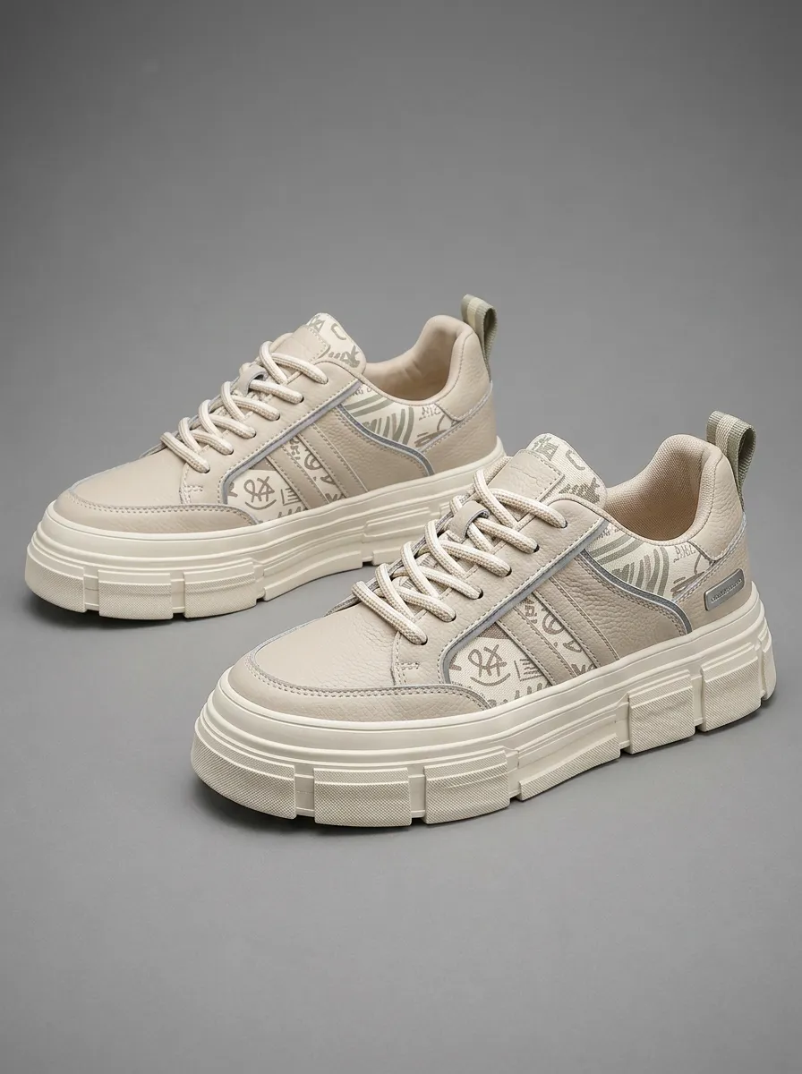 Men's Refined Graffiti Pattern Patterned Everyday Skate Shoes
