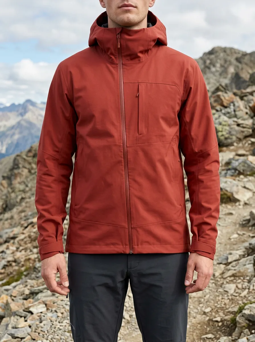 Men's Traverse Hiking Outdoor Mountain Printed Hooded Jacket