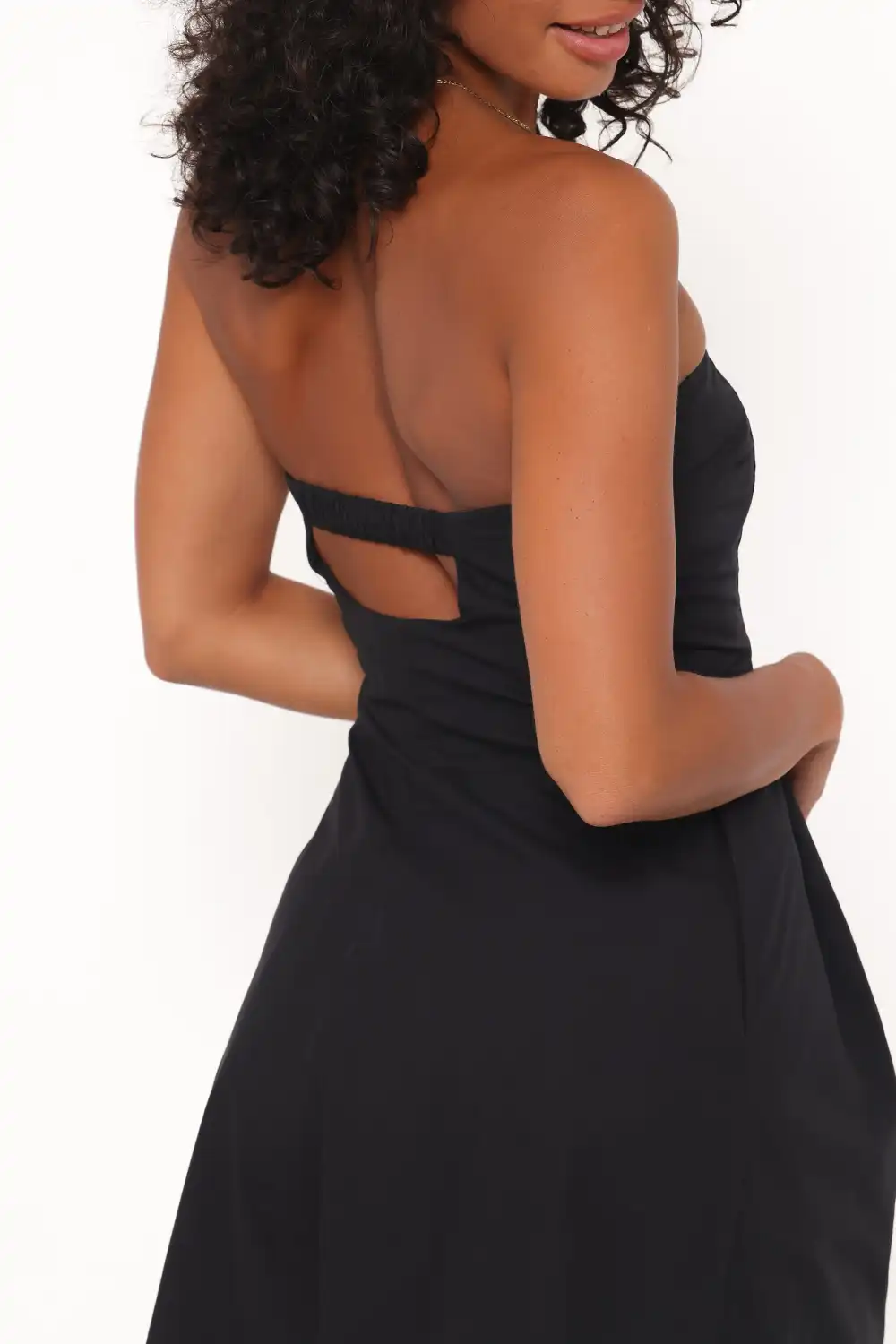 Strapless Wide-Leg Pocket Jumpsuit