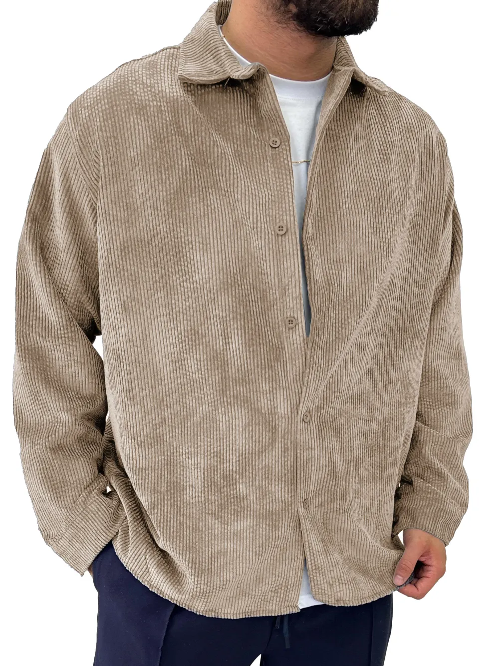 Modern Corduroy Long Sleeve Shirt