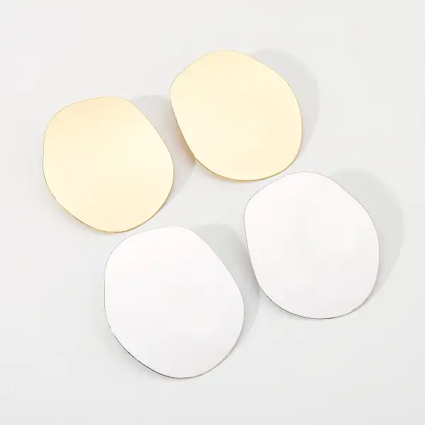 Artful Retro Circle Earrings