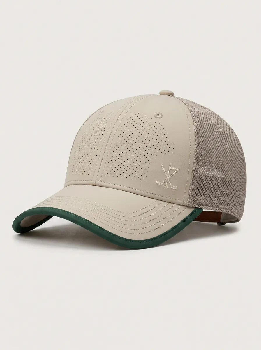 Unisex Equestrian Lover Crossed Horse Whip Embroidered Mesh Cap