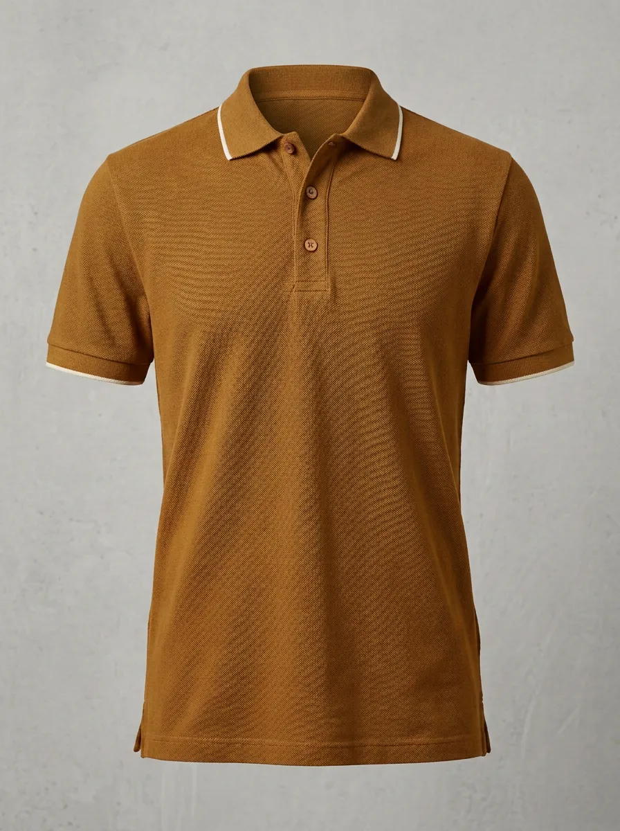 Modern Contrast-Trim Men's Polo Shirt