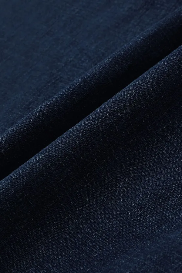 Denim Casual Loose Plain Jeans