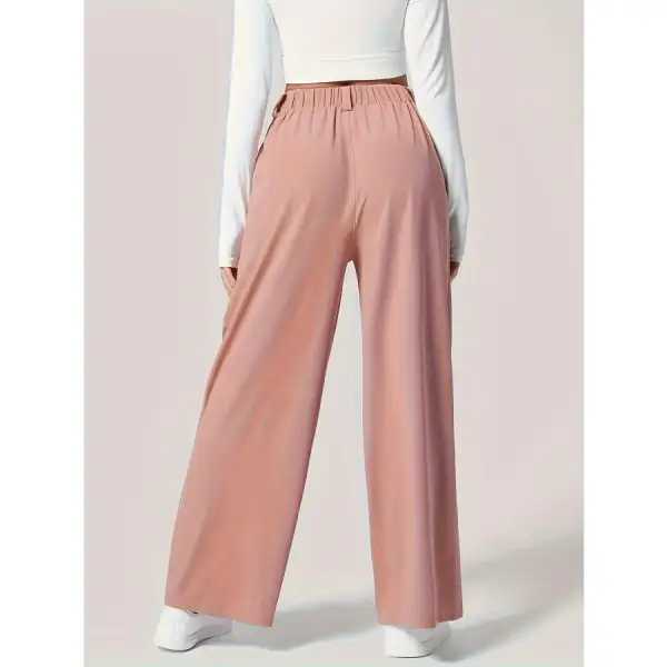 Relaxed Wide Leg Pants with Pockets