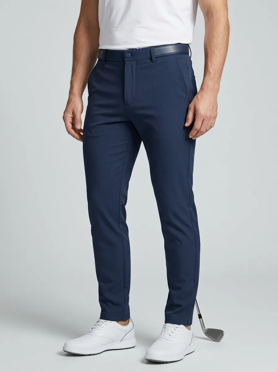 Men's Athletic Herringbone Stretch Golf Pants
