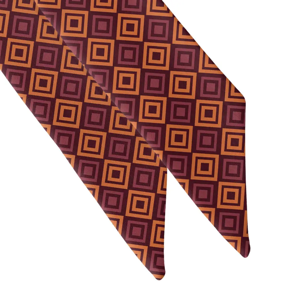 Basil Geometric Pattern Hair Scarf